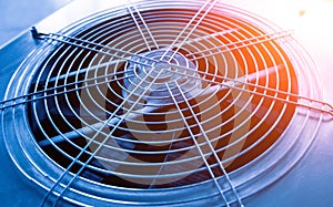 Kov průmyslový vzduch klimatizace průduch.. větrání ventilátor 