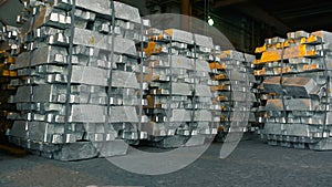 Metal Ingots in Warehouses