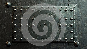 metal iron wall texture background with circle pattern
