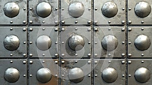 metal iron wall texture background with circle pattern