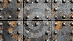 metal iron wall texture background with circle pattern