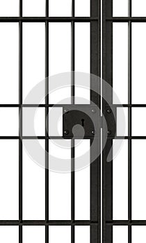 Metal jail bars