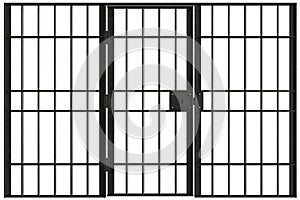 Metal jail bars