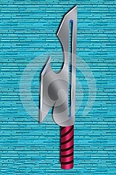 Metal knife illustration hd iphone