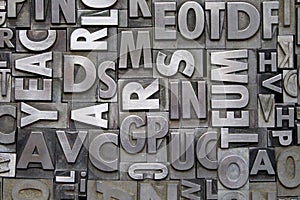 Metal Letterpress Type