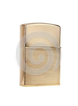 Metal lighter isolated on white background