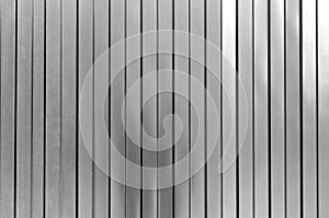 Metal list wall texture of fence in black and white