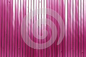 Metal list wall texture of fence in pink color