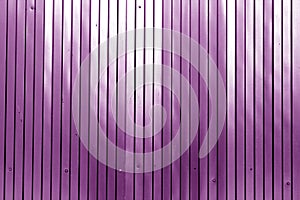 Metal list wall texture of fence in purple color