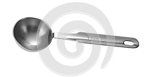 Metal measuring spoon tablespoon.