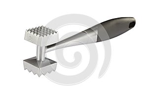 Metal meat hammer isolated on white background