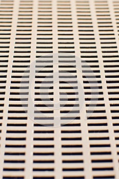 Metal mesh texture with rectangular holes