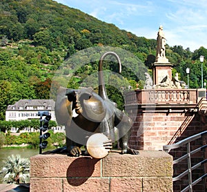 Metal Monkey at Heidelberg, Germany