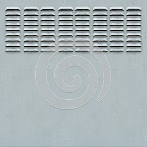 Metal Panel with Ventilation Grill
