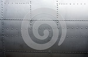 Metal paneling of a Vintage Aircraft