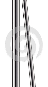 Metal pipe isolated on white