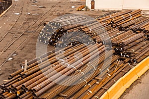 Metal pipes of manufacture.
