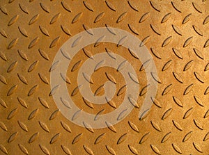 Metal plate as background