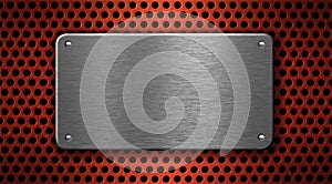 Metal plate industrial background