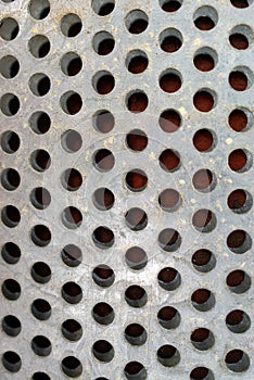 Metal Plate with Round Holes