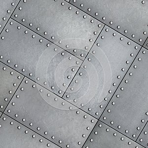 Metal plates rotated background 3d illustration