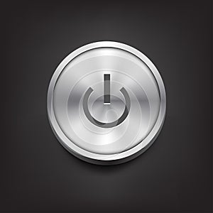 Metal Power Button