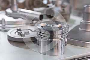 Metal products made by casting techniques close-up