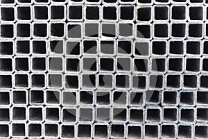 Metal profile tube of square cross section