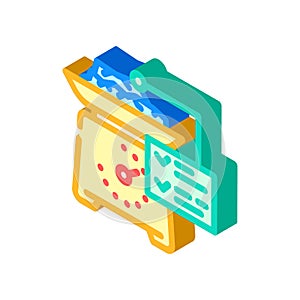 metal recycling waste sorting isometric icon vector illustration