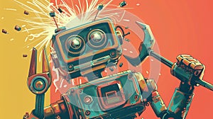 Metal robot crash broken error with spark. By generative Ai