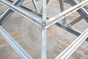 Metal roof structure