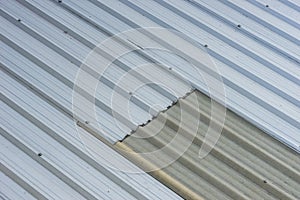 Metal roofing on commercial construction