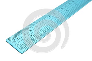 Metal ruler isolated