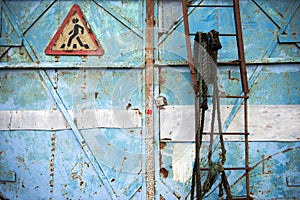 Metal Rust Background, Metal Rust Texture, Rust, Decay metal Background,The doors of the old garage