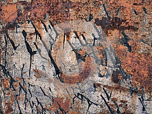 Metal rust texture, abstract grunge background