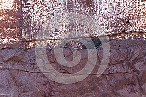 Metal rusted wall texture surface natural color use for background