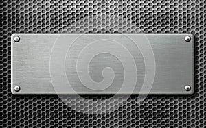 Metal rusty plate 3d illustration