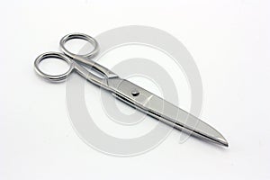 Metal scissors for sewing fabric