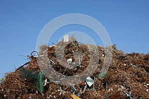Metal scrap heap