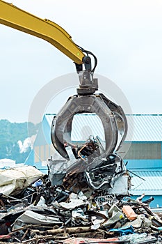 Metal Scrap Yard Crane