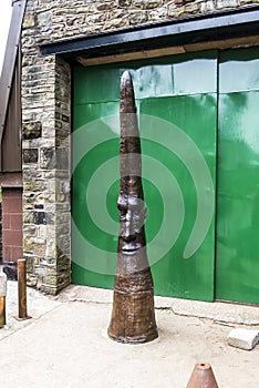 Metal Sculptures in the small village of Pott Shrigley, Cheshire, England.