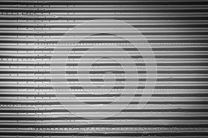 Metal sheet background - striped, corrugated tinplate