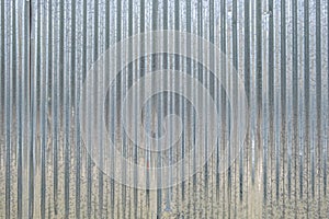 Metal sheet corrugated galvanized profile texture, background