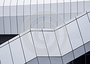 Metal sheet Facade design Modern building