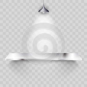 Metal Shelve Gallery Background for Showing Product