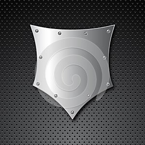 Metal shield background