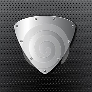 Metal shield background