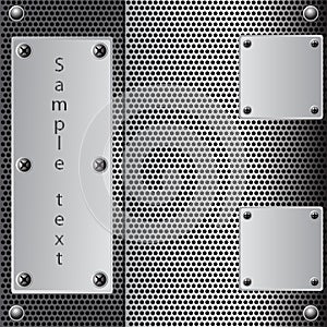 Metal shield background