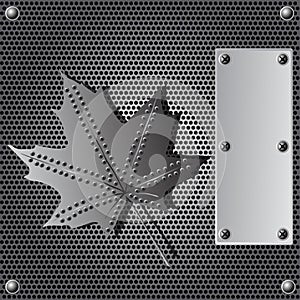 Metal shield background