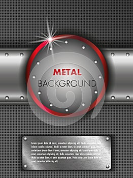 Metal shield background